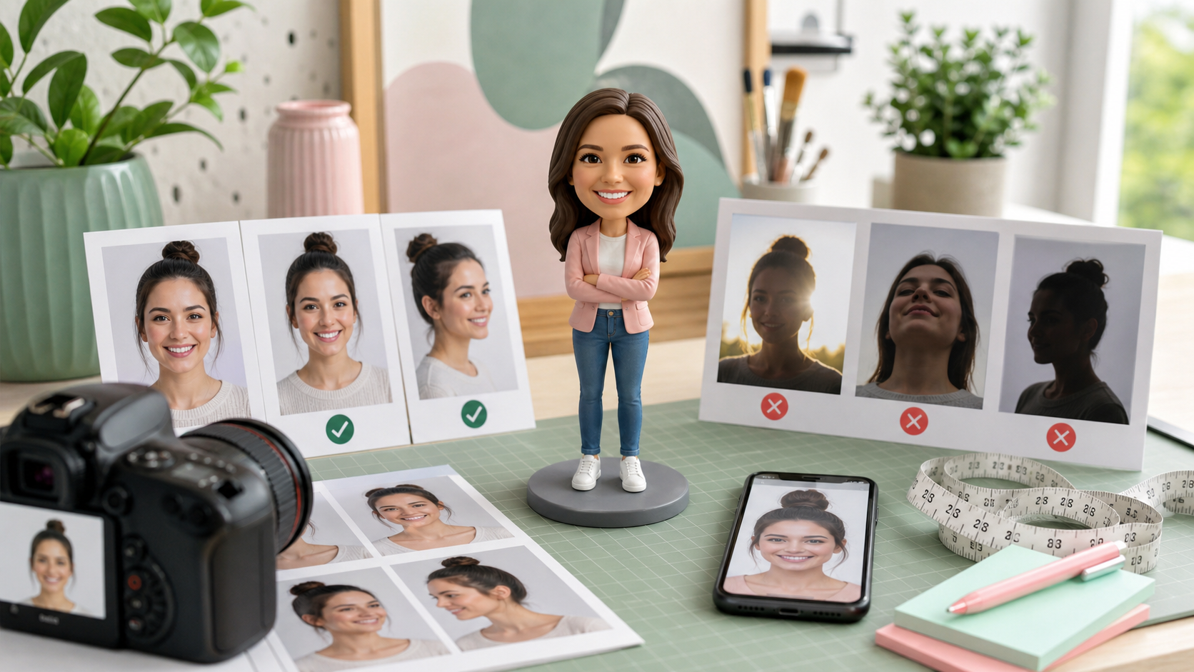 Best photos for a personalised bobble head Best photos for a personalised bobble head with reference cards and a finished custom figurine