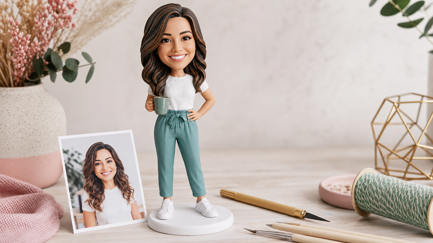 Custom bobble head South Africa custom keepsake from photo Custom bobble head South Africa custom keepsake made from a customer photograph