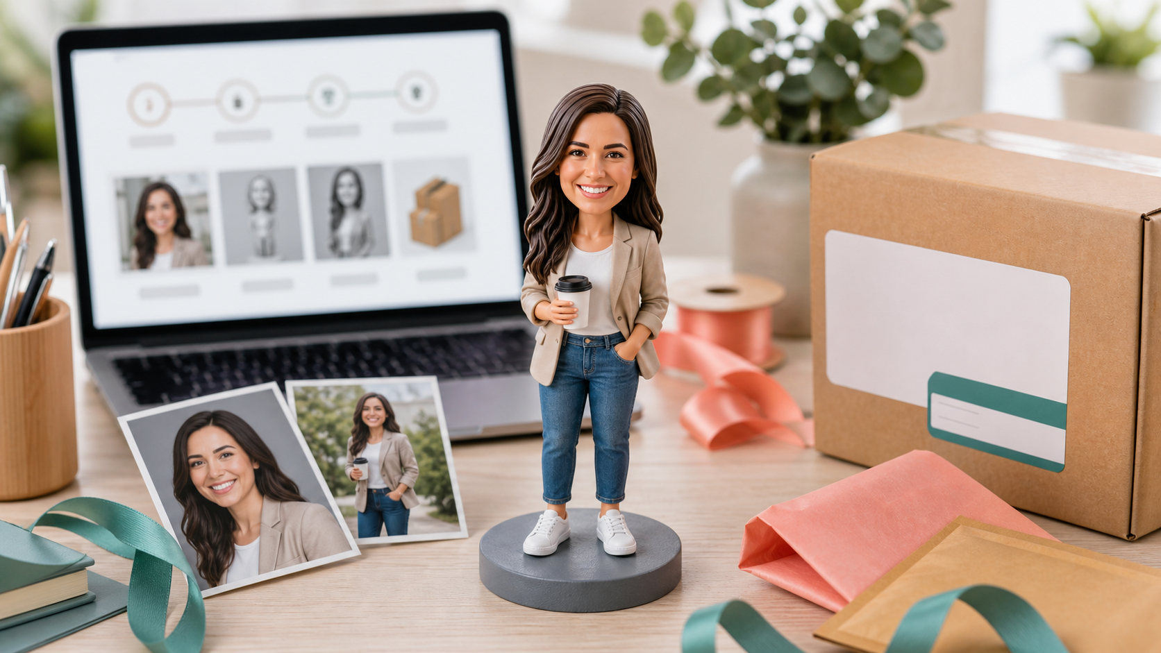 Personalised figurine online South Africa Personalised figurine online South Africa order with courier box photo cards and custom keepsake
