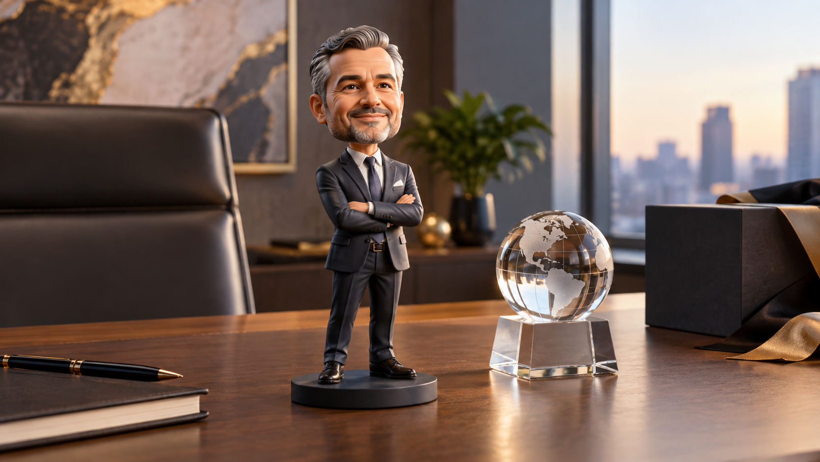 Personalised Gifts for a CEO, Director or Company Leader Personalised CEO gift and custom company director figurine